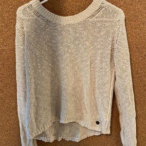 Aritzia TNA Airy Stitch Sweater in Tan